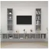 Image de Meubles TV muraux 4 pcs Gris béton Bois d ingénierie