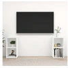 Image de Meubles TV 2 pcs, Armoires de Télévision avec Rangement, Meubles Télé de Salon Salle de Séjour Intérieur, Blanc Bois d'Ingénierie
