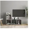 Image de Meubles TV 2 pcs Gris béton 72x35x36,5 cm Bois d ingénierie