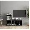 Image de Meubles TV 2 pcs Gris brillant 72x35x36,5 cm Bois d ingénierie