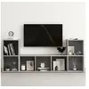 Image de Ensemble de meubles TV 3 pcs Gris béton Aggloméré