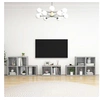 Image de Ensemble de meubles TV 8 pcs Gris béton Bois d ingénierie