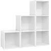 Image de Ensemble de meubles TV 3 pcs Blanc Aggloméré