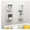Image de Wandschappen kubus 4 st 30x15x30 cm wit806999