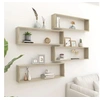 Image de Etagères cube murales 4 pcs chêne sonoma bois d ingénierie
