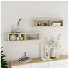 Image de Wandschappen 2 st 105x18x20 cm bewerkt hout sonoma eikenkleurig807208