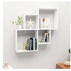 Image de Etagère murale cube Blanc 80x15x78,5 cm Bois d'ingénierie