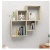 Image de Wandschap kubus 80x15x78,5 cm bewerkt hout sonoma eiken807262
