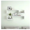 Image de Etagères murales 2 pcs blanc 100x15x20 cm bois d ingénierie