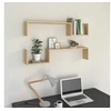 Image de Etagères murales 2 pcs chêne sonoma 100x15x20cm bois ingénierie