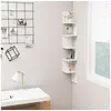 Image de Etagère d angle murale Blanc 20x20x127,5 cm bois d'ingénierie