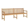 Image de Banc de jardin 228 cm bois de teck solide