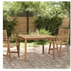 Image de Table a manger fixe sans tiroir carre en Teck L 110 cm