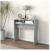 Image de Table console gris béton 78x30x80 cm bois d ingénierie