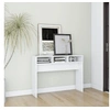 Image de Table console blanc 105x30x80 cm bois d ingénierie