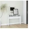Image de Table console blanc brillant 105x30x80 cm bois d ingénierie