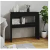 Image de Table console Noir 80x30x80 cm Aggloméré