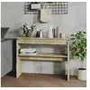 Image de Table console chêne sonoma 102x30x80 cm bois d ingénierie