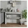 Image de Table console gris béton 102x30x80 cm bois d ingénierie