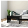 Image de Table basse noir 68x50x38 cm bois d ingénierie
