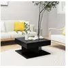 Image de Table basse Noir 57x57x30 cm Bois d ingénierie