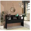 Image de Buffet Noir 105x30x70 cm Bois d'ingénierie