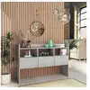 Image de Buffet Gris béton 105x30x70 cm Bois d'ingénierie