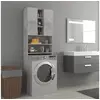 Image de Meuble pour machine à laver Gris béton 64x25,5x190 cm