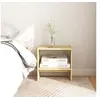 Image de 2x Bois de Pin Solide Tables de Chevet Tables de Nuit Armoires de Chevet Armoires de Lit Chambre à Coucher Intérieur 40x30,5x40 cm