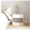 Image de Table de chevet Blanc 40x31x40 cm Bois de pin massif808065