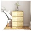 Image de Table de chevet 40x29,5x64 cm Bois de pin solide