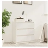 Image de Table de chevet Blanc 60x36x64 cm Bois de pin massif808094