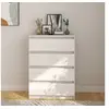 Image de Armoire d'appoint Blanc 60x36x84 cm Bois de pin massif808104