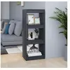 Image de Bibliothèque Séparateur de pièce Gris 40x30x103,5 cm Pin massif