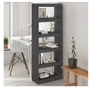 Image de Bibliothèque Séparateur de pièce Gris 60x30x167,5 cm Pin massif