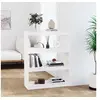 Image de Bibliothèque Séparateur de pièce Blanc 80x30x103,5cm Pin massif