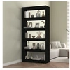 Image de Bibliothèque/Séparateur de pièce Noir 80x30x167,4 cm Pin massif808202