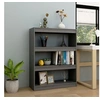 Image de Bibliothèque/Séparateur de pièce Gris 100x30x103 cm Pin massif808215