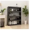 Image de Bibliothèque/Séparateur de pièce Gris 100x30x135,5cm Pin massif808220
