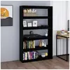 Image de Bibliothèque Séparateur de pièce Noir 100x30x167,5cm Pin massif