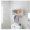 Image de Garde robe blanc 70x32,5x35 cm bois d ingénierie