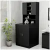 Image de Meuble pour machine à laver Noir 70,5x25,5x90 cm