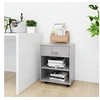 Image de Armoire à roulettes Gris béton 46x36x59 cm Bois d'ingénierie