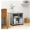 Image de Rolkast 60x45x60 cm bewerkt hout betongrijs808480