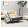 Image de Table basse Gris béton 105x55x32 cm Bois d'ingénierie