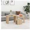 Image de Tables basses gigognes 3 pcs chêne sonoma bois d ingénierie