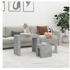 Image de Tables basses gigognes 3 pcs Gris béton Bois d ingénierie