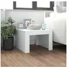 Image de Table basse blanc 50x50x35 cm bois d ingénierie