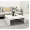 Image de Table basse blanc 100x100x35 cm bois d ingénierie