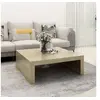 Image de Table basse Chêne sonoma 100x100x35 cm Bois d ingénierie